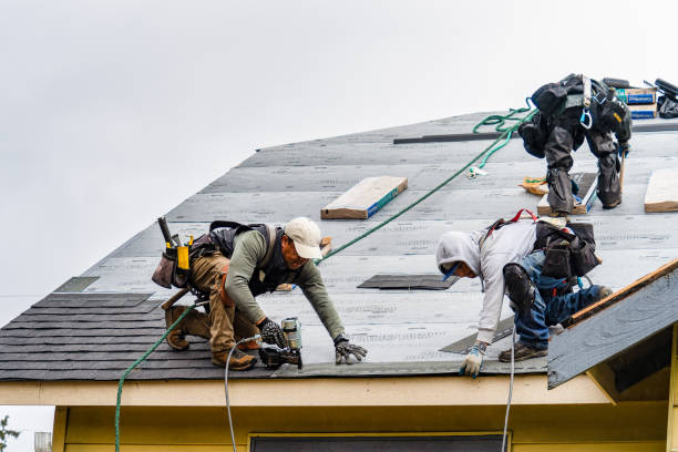 Professional Gutter Installation technician working in Suplee, PA